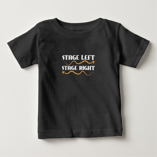 アクターステージ離れステージ権 ベビーTシャツ (正面)