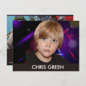 アクターモデルのヘッドショットカード(両面) ポストカード (正面/裏面)