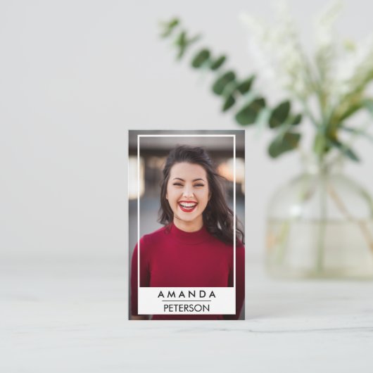 アクターモデルダンサーのフォトフレーム 名刺 (スタンド正面)