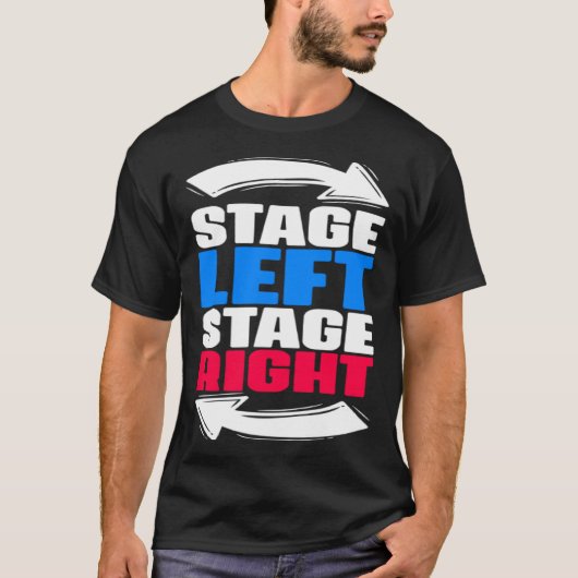 アクター女優演技ブロードウェイミュージカルステージTheate Tシャツ (正面)