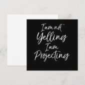アクター引用文演技I am Yeling I am Projectin サンキューカード (正面/裏面)