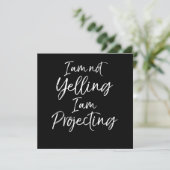 アクター引用文演技I am Yeling I am Projectin サンキューカード (スタンド正面)