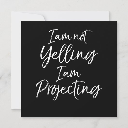 アクター引用文演技I am Yeling I am Projectin サンキューカード (正面)