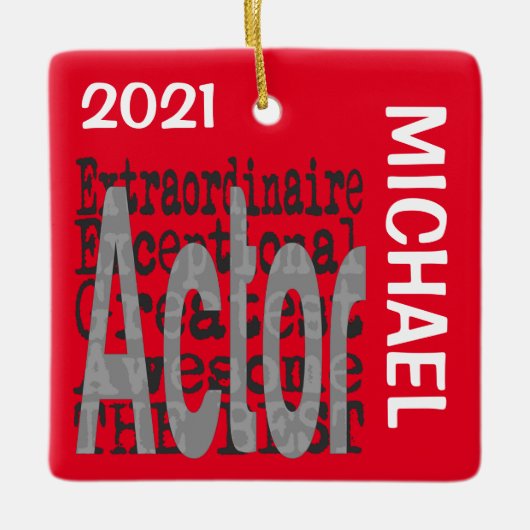 アクター超凡人カスタム セラミックオーナメント (正面)