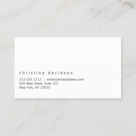 アクター、モデルのカスタマイズ可能なフォトカード 名刺 (裏面)