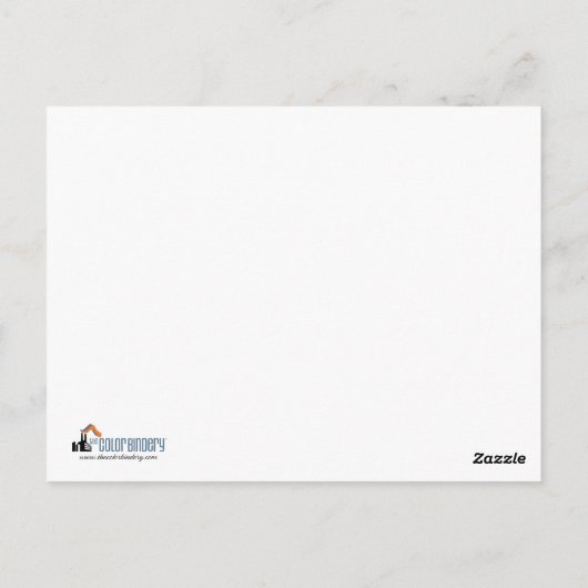 アクター/モデルのヘッドショットカード ポストカード (裏面)