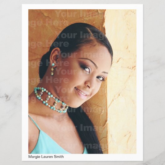 アクター/モデルのヘッドショット（レジューム・バージョン2） チラシ (正面)