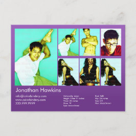 アクター&モデルバイオレットヘッドショットコンプ ポストカード