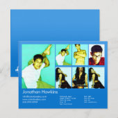 アクター&モデルブルーヘッドショットコンプ ポストカード (正面/裏面)