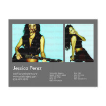 アクター&モデル2ショットダークグレーヘッドショットカンプ