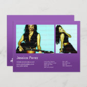 アクター&モデル2ショットバイオレットヘッドショットコンプ ポストカード (正面/裏面)