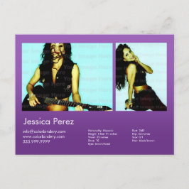 アクター&モデル2ショットバイオレットヘッドショットコンプ ポストカード