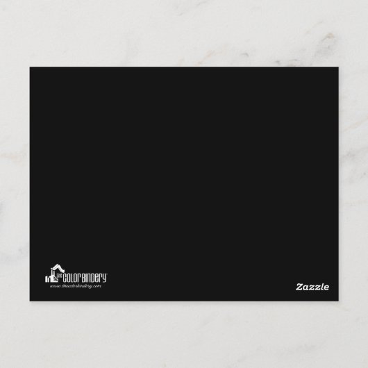 アクター/モデル2ショットブラックヘッドショットカード ポストカード (裏面)