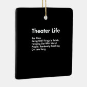 アクター·ライフ、ドおもしろいラマ俳優女優の贈り物 セラミックオーナメント (右)