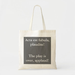 アクタ米国東部標準時刻のfabulaのplaudite! トートバッグ