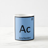 アクチニウム - アンチョビ 魚 化学 周期表 コーヒーマグカップ (中央)