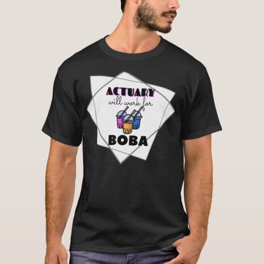 アクチュアリーはBOBA Bubble乗馬アカデミーで働きます c Tシャツ (正面)