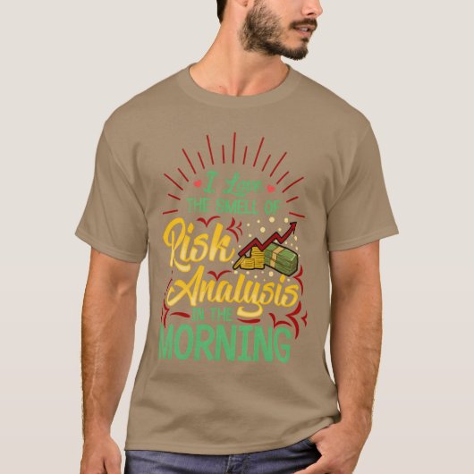 アクチュアリー 私はリスク分析のにおいが好きです inhe M vin Tシャツ (正面)