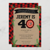 アクックスローイングフォーティース誕生日招待状 招待状 (正面/裏面)