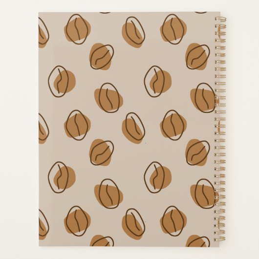 アクティビティディレクターのコーヒー愛好家の感謝ギフト プランナー手帳 (裏面)