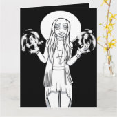 アクティビティマンガアニメの魔女で色を付ける カード (黄色い花)