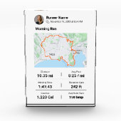 アクティビティランナーMag GPXデータプラーク フォトブロック (正面)