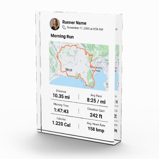 アクティビティランナーMag GPXデータプラーク フォトブロック (右)