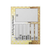 アクティビティログ毎日タスク時間レコードメモ帳 ノートパッド (回転)