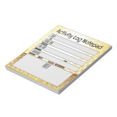 アクティビティログ毎日タスク時間レコードメモ帳 ノートパッド (回転)