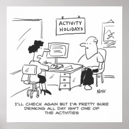 アクティビティ休暇には終日飲み物は含まれない ポスター