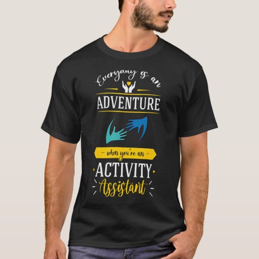 アクティビティ アシスタント 感謝 局長 ソーシャル ワー Tシャツ (正面)