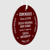 アクティビティ&学校卒業オーナメント オーナメント (正面)