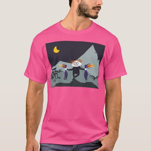 アクティブなおもしろいなし Tシャツ (正面)