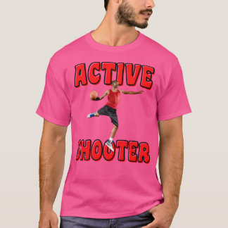 アクティブなシューティングバスケットボール Tシャツ