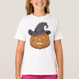 アクティブなハロウィーンパンプキンガールズ Tシャツ