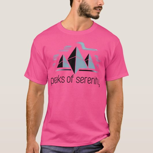 アクティブなミニマル山脈 Tシャツ (正面)