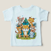 アクティブな幼児のためのTシャツ - 遊びに最適 (デザイン正面)
