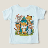 アクティブな幼児のためのTシャツ - 遊びに最適 (デザイン裏面)