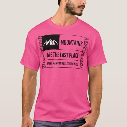 アクティブな意味の強力な山の服 Tシャツ (正面)