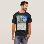 アクティブな新しい冒険の探索 Tシャツ (正面フル)