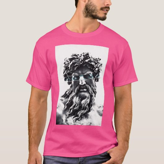 アクティブな神々の王ゼウス Tシャツ (正面)