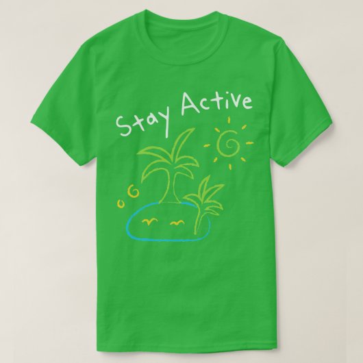 アクティブなTシャツを維持 Tシャツ (デザイン正面)