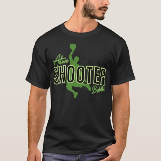 アクティブシューター・バスケットボール Tシャツ (正面)