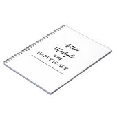 アクティブライフスタイルは私の幸せな場所 ノートブック (左側)