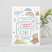 アクティ遊ブな誕生日クエスト、バルーンと城 招待状 (スタンド正面)