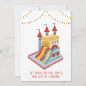 アクティ遊ブな誕生日クエスト、バルーンと城 招待状 (裏面)