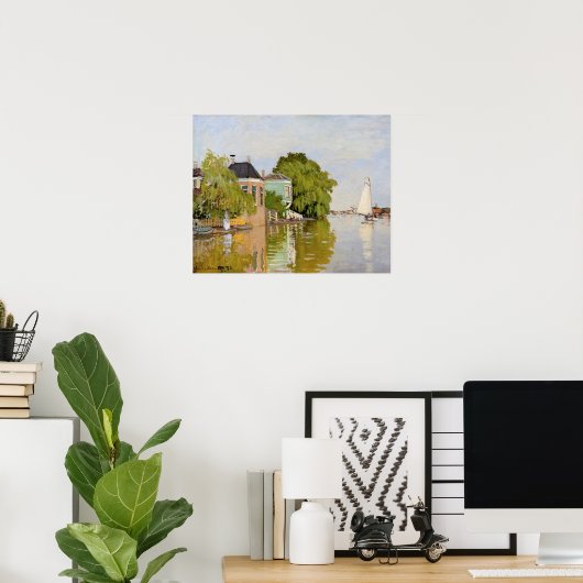 アクテルザーンの家(1871年)クロード・モネ ポスター (ホームオフィス)