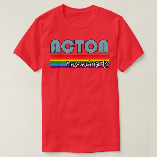 アクトンマサチューセッツプライドアクトンLGBTギフトLGBTQ S Tシャツ (デザイン正面)