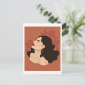 アクネ前向きボー ポストカード (スタンド正面)