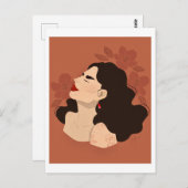 アクネ前向きボー ポストカード (正面/裏面)